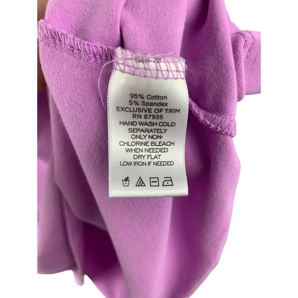 Susan Graver Womens Lavender Tank Top With Lace Trim Size L - Picture 5 of 6